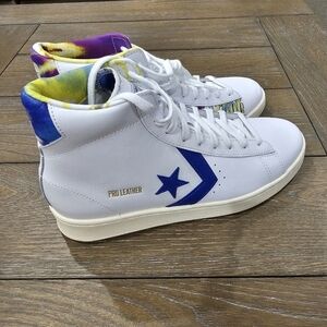 Converse All Star Peace Love Basketball White Sneakers, Mens 9, Women's 10.5